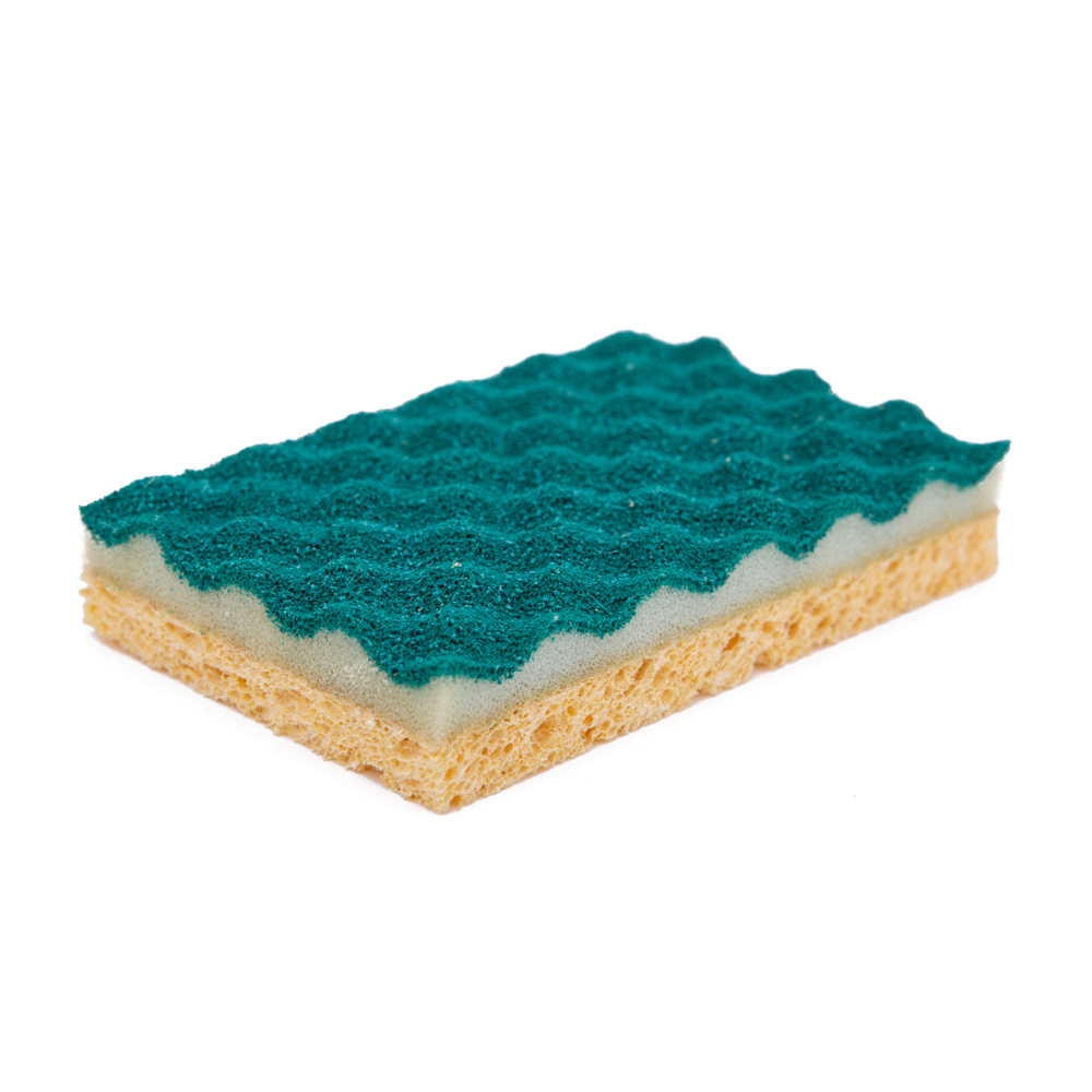 Customized Casabella Cellulose Scrub Sponge Eco Friendly For Deep Cleaning