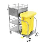 First Aid Hospital Stainless Steel Trolley Multi Functional Metal Medical