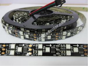 Quality black led strip ws2811 digital rgb led pixel strip light wholesale