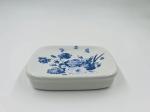 Ceramic Bathroom Accessories Sets Round Shape White With Floral Decal Print
