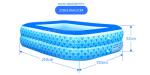 Family 2 layers 210cm Giant PVC Inflatable Swimming Pool
