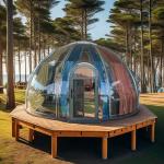 Newest Villa Prefab Houses Resort Bubble Tent Transparent Prefabricated Dome