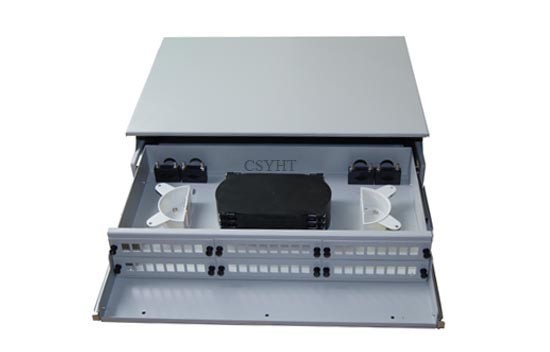 48 fibers cold roll steel Drawer type fiber optic patch panel ARS48A use in Structure Cabling Services