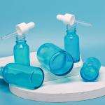 Round Glass Liquid Dropper Bottle With Screw Dropper Cap