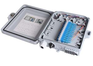 Quality 12 Ports Fiber Optic Termination Box 22.2 * 20.4 * 5.4cm Waterproof Junction Box wholesale
