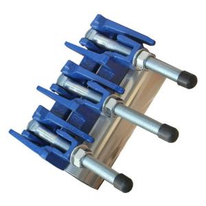 Quality Quick Connect Ductile Iron DN250 Single Band Stainless Steel Water Pipe Jointing Leak Repair Clamp wholesale