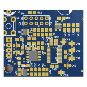 Quality Electronic Blue Solder Mask PCB , 1oz Gold Finger Hard Gold PCB White Legend wholesale