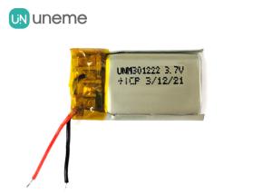 Quality Custom Small Lipo Battery 3.7V 301222 50mAh Weight 2.0g AC Impedance 1KHz wholesale