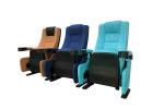 Commercial Cinema Folding Chairs With Cupholder Fabric Foam Upholstery