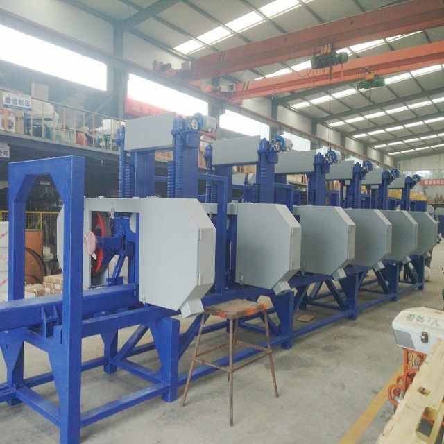 China Manufacturer Twin Vertical Saw Double Blades Wood Cutting Vertical Bandsaw Mills Sawmill Production Line