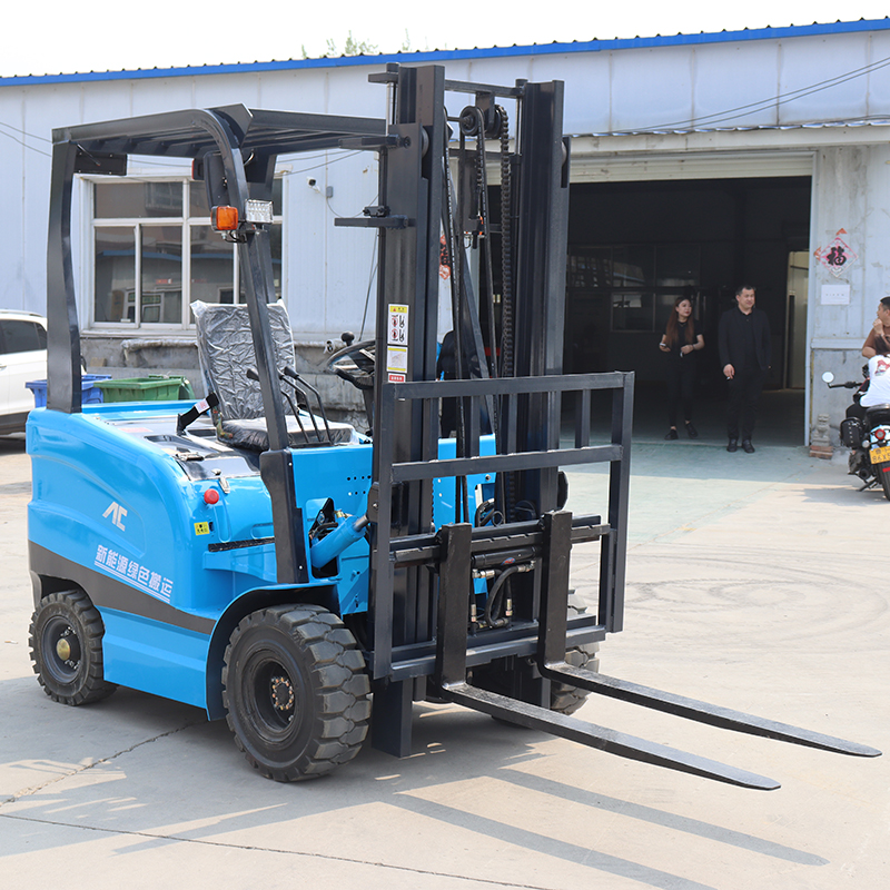 Farm Electric Forklift Truck With 3 Stage Mast Type From Food Beverage Full Electric Forklift