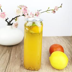 Quality 500ml Food Grade Square Plastic Bottles For Tea Packaging wholesale