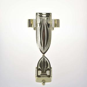 Quality Decoration Coffin Ornaments Reinforced Corner 14# Gold / Silver Color For Metal Casket wholesale