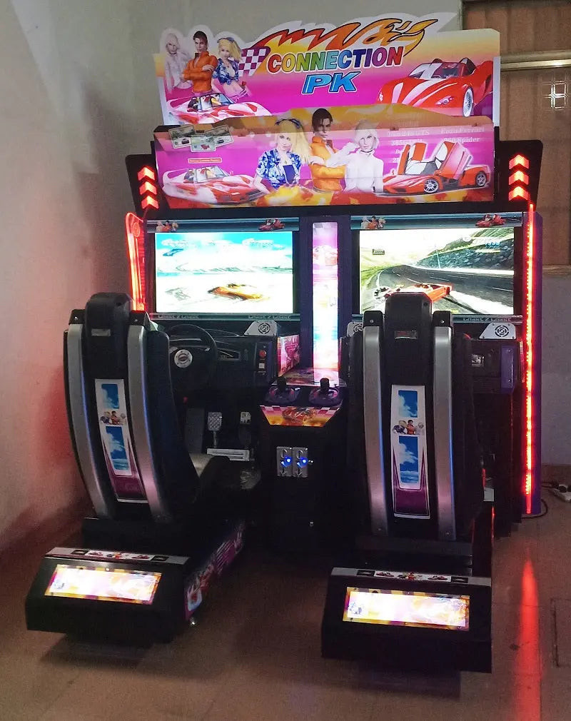 Classic 2 Coast Outrun Car Race Game Simulator Double Players Arcade Twins