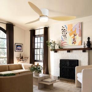 Quality Reversible ABS Blade Ceiling Fan 52 Inch DC Motor LED Ceiling Fan With Remote Control wholesale