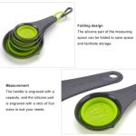 Kitchenware Measuring Cups And Spoon Set Silicone Collapsible