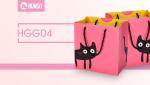 Cute Printed Fancy Patterned Gift Bags Cardboard Silver Stamping Spot UV