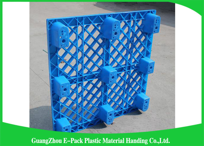 Stackable Black Plastic Skids Pallets , Lightweight Plastic Pallets 100% Recycled Material