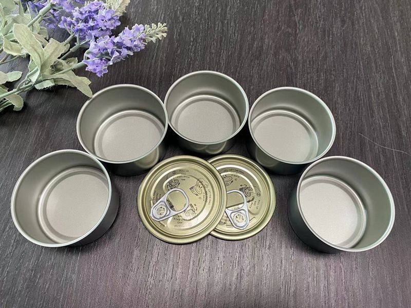Metal Round Small Container Packed For Dog Food , Cat Food Or Other Animals Food