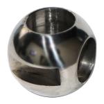 Mirror Polished Stainless Steel Ball Valve with V-shaped Balls and Corrosion