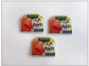 Quality Custom made logo promotional gift printing badge, new design metal gift badge wholesale