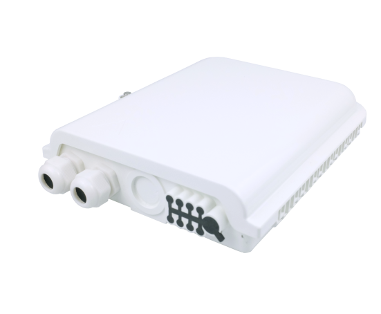 Wall/Pole Mount 8 Cores Outdoor FTTH Optic Terminal Fiber Distribution Box with 3 Time