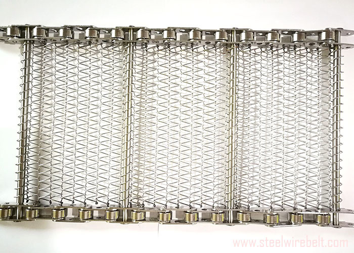 Selected Stainless Steel Chain Mesh Conveyor Belt , Metal Mesh Belt Heat Treatment