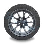 Wholesale 14'' Gunmetal Finished Alloy Golf Cart Wheels, ATV UTV 225/30-14