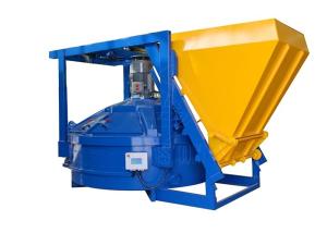 Quality Self Loading Vertical Shaft Concrete Pan Mixer 0.5m3 For Block Precast Industry wholesale