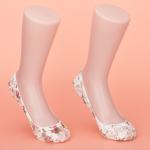 Eco Friendly Cotton No Show Liner Socks With Elastane No Show Socks Type