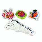 Self Adhesive Adhesive Sticker Die Cut PVC Sticker Waterproof CMYK Priting