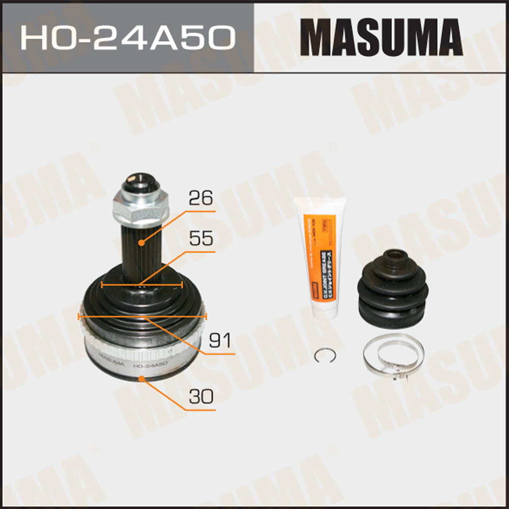 HO-24 MASUMA Auto Outer Drive Shaft for 1991-1995 HONDA CIVIC CAPP FP-DE 44014-S04-J00