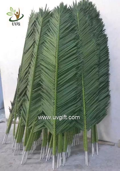 UVG 2 meters wholesale material uv artificial palm leaves for park decoration