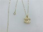 Pendent Long Chain Hip Hop Plated Jewelry Pendant Necklace 18K Gold Plated for