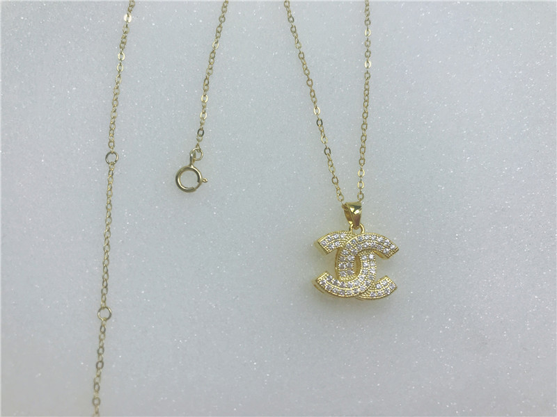 Pendent Long Chain Hip Hop Plated Jewelry Pendant Necklace 18K Gold Plated for Silver + Zircon