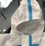 Hospital Use Disposable Isolation Gown durable / White Disposable Overalls