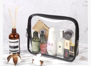 Quality TPU waterproof transparent travel simple Korea large capacity multi-functional lady wash bag for toiletries wholesale