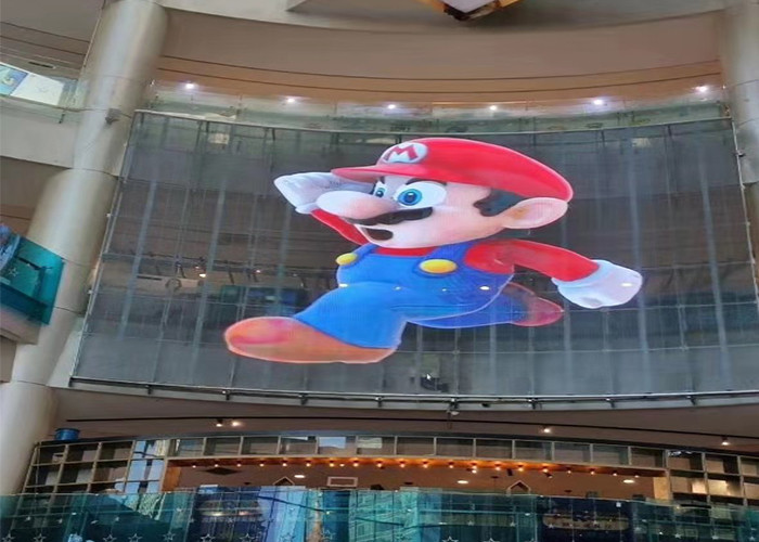 Indoor P3 Transparent LED Display Panel 3500cd Wide Viewing Angle