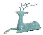 410x270mm Metal Tabletop Deer Statues For Home Decor
