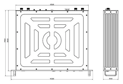 IP66 Integrated AES Encryption Car/Ship Mount Wireless Transmitter
