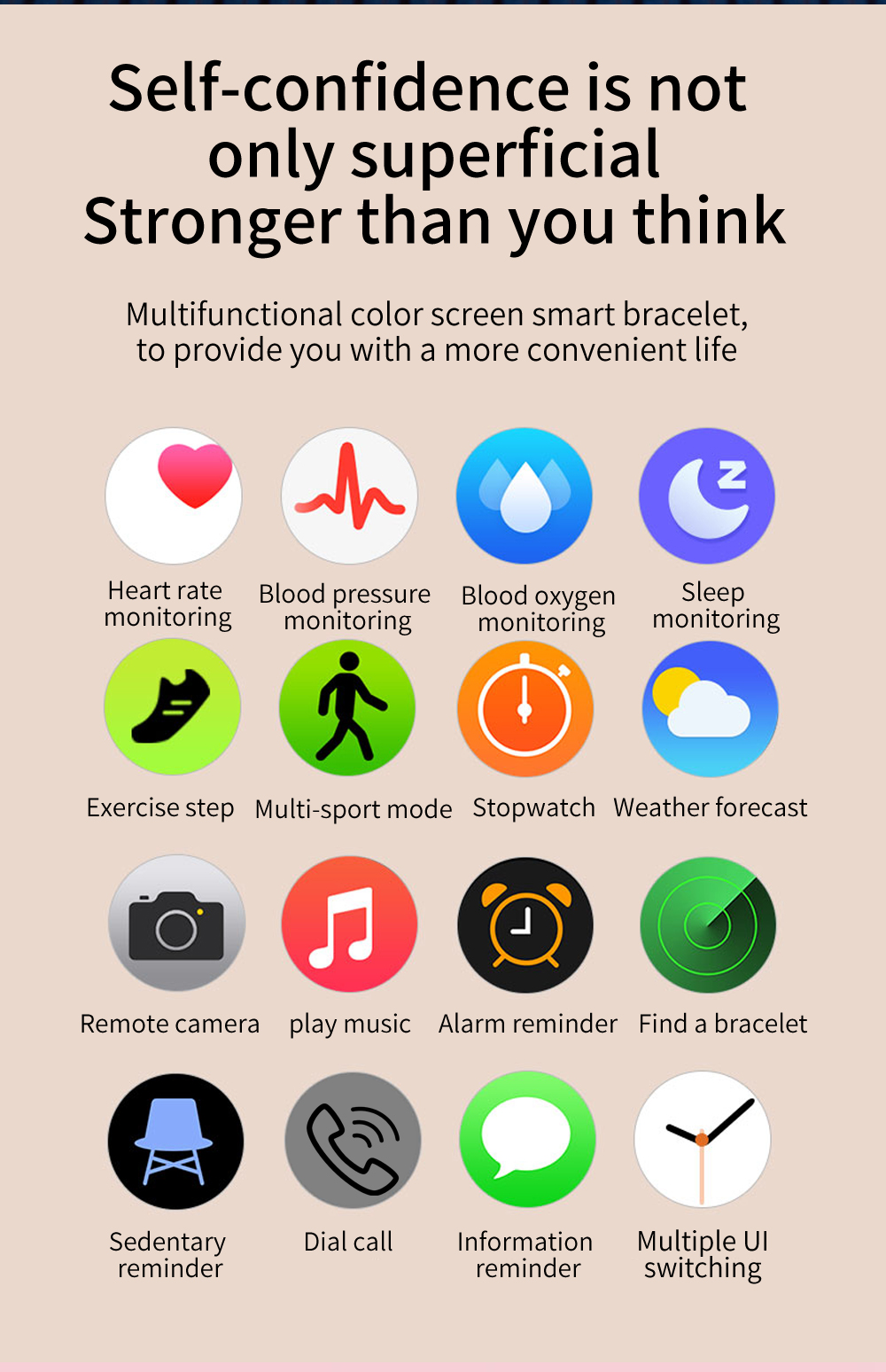CF22 Blood Pressure Smartwatch 1.28 Inch Fitness Tracker Android Battery Replacement