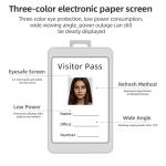 NFC 3.7 Inch Reusable E-ink Work Card Work Badge Battery Free ID badge Epaper