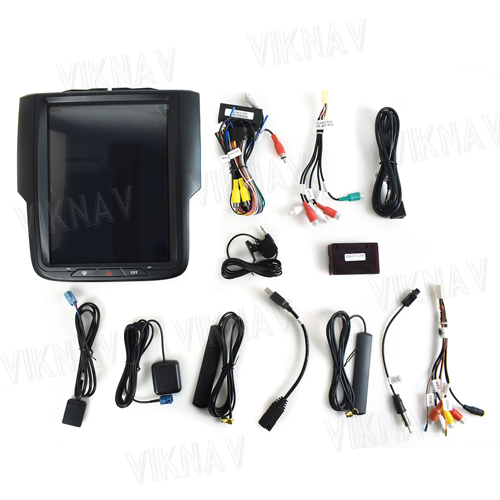 10.5 inch Touch Screen Android 13 Stereo DVD Player For 2013-2019 Dodge Ram Manual AC 8 Core Navigation Car Stereo