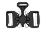 Double Insert Tactical Unisex Metal Belt Buckle Black Plated 38MM