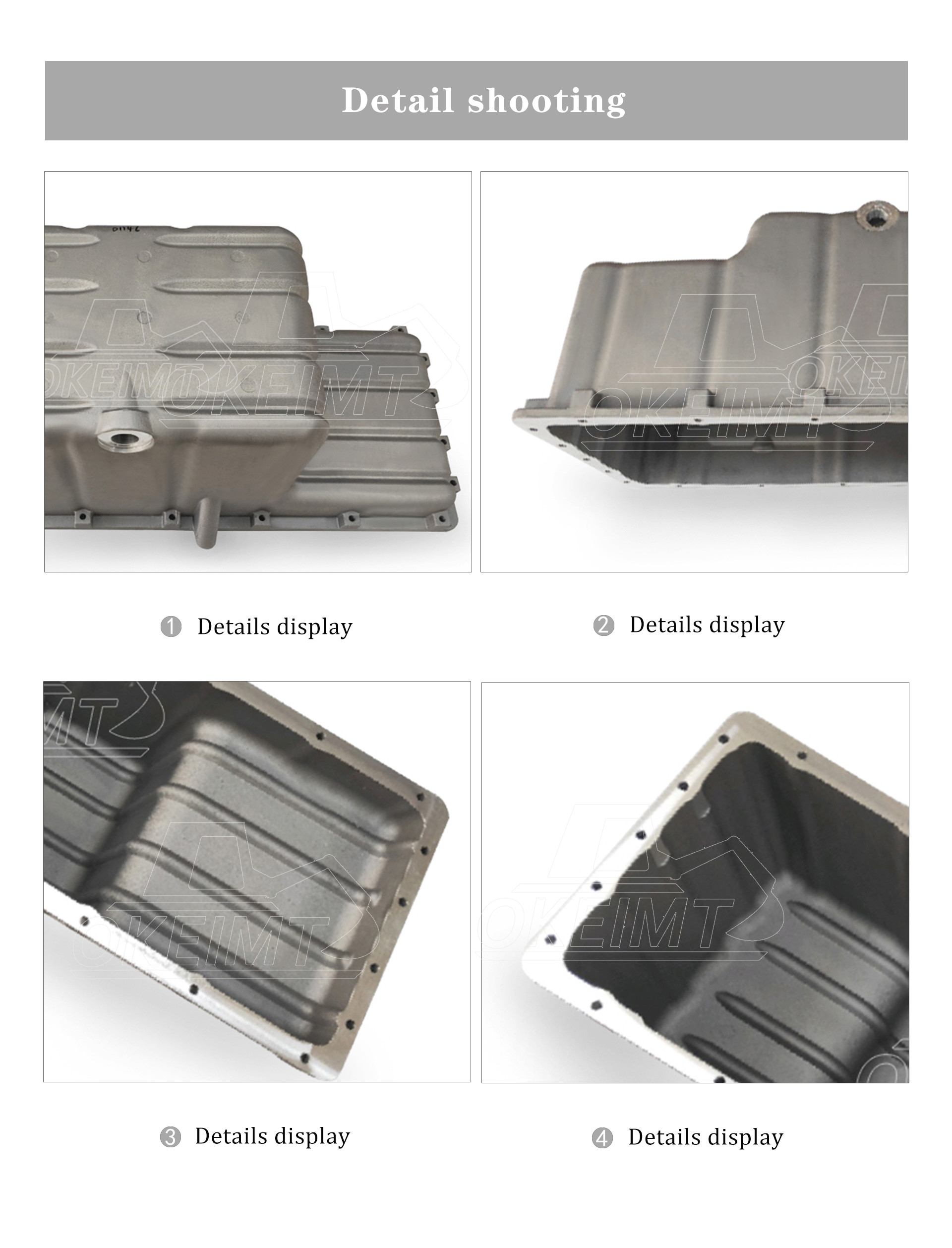 Excavator Engine Parts D1146 DE08 Oil Pan Suitable For Doosan Engine Parts