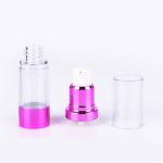 Golden Rolling Sand Shining Aluminum Luxury 120ml Transparent Lotion Bottle