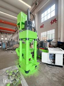 Quality 30KW Motor Metal Briquette Press Efficiently Briquetting Metal Chips Into Dense Briquettes wholesale