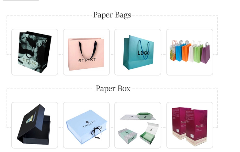 Fashionable Paper Bags With Logo Printed Customized Size High Toughness
