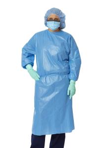 Quality 40 Gsm Biodegradable Adult Hospital Gowns , Best Disposable Isolation Gowns wholesale