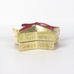 Customized Gold Star Gift Box, Red Ribbon Wedding Candy Box, Exquisite Holiday